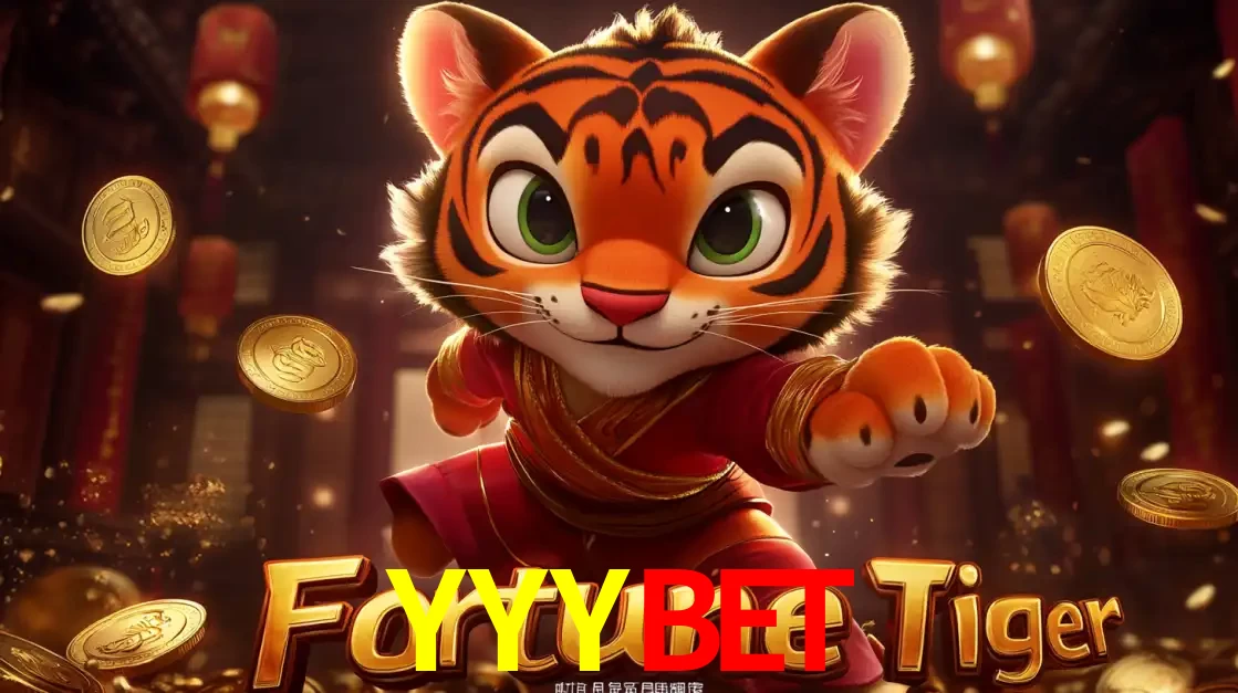 O carismático mascote do jogo de slot Fortune Tiger, um tigre fofo em pose de artes marciais, pronto para trazer sorte e multiplicadores de ganhos no cassino online YYYBET.